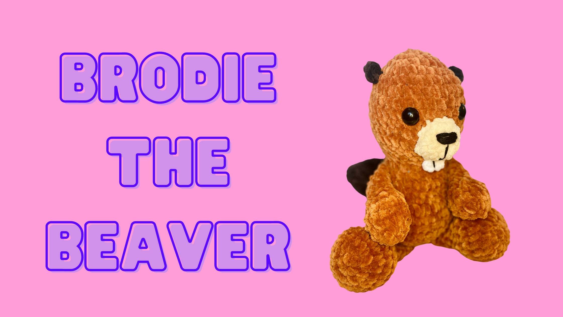 Brodie the Beaver FREE Crochet Pattern yarnybox