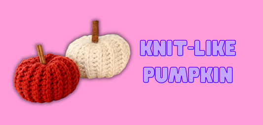 knit-like crochet pumpkin pattern