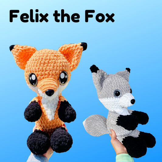 Fox crochet stuffy pattern