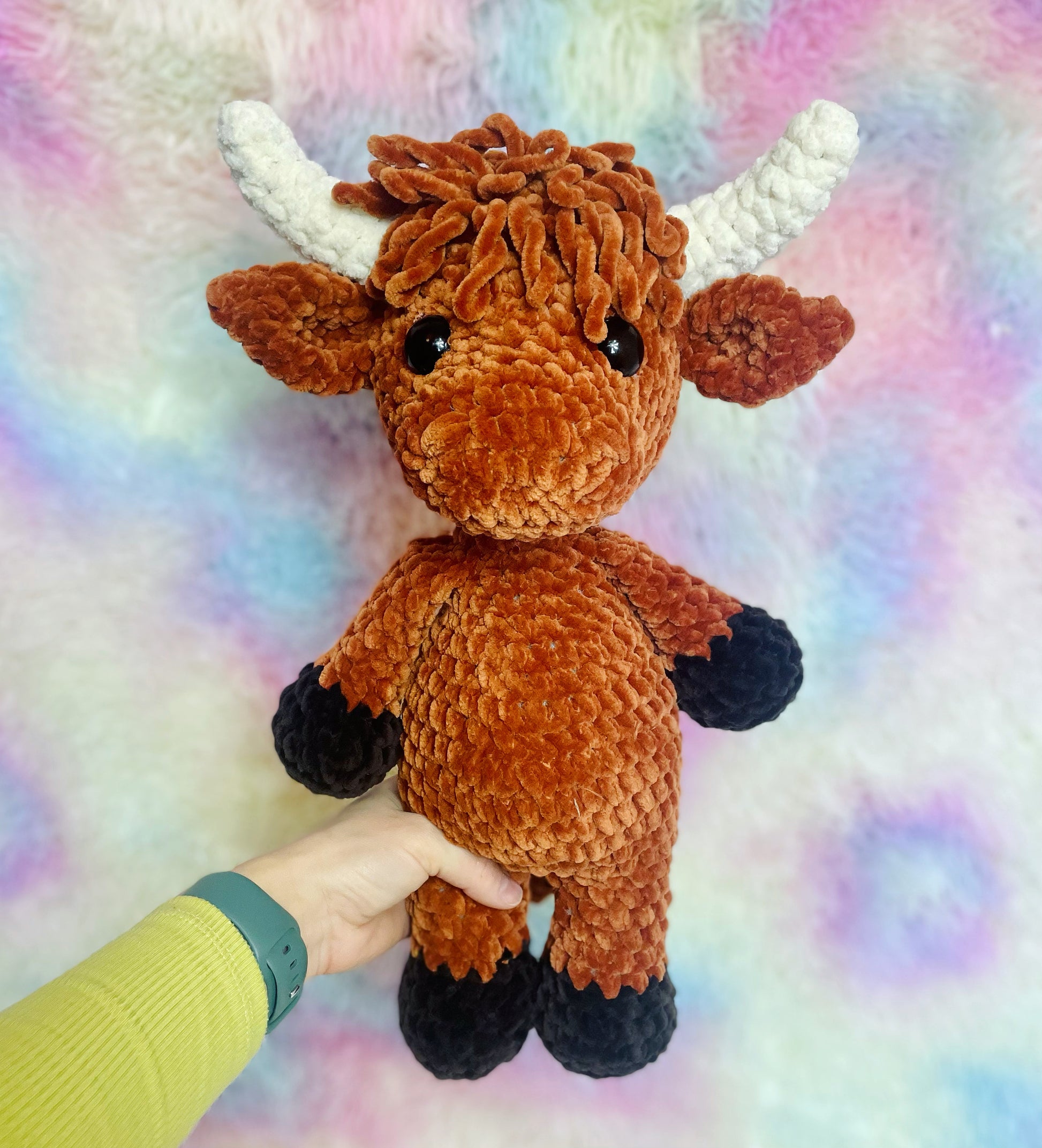 crochet highland cow
