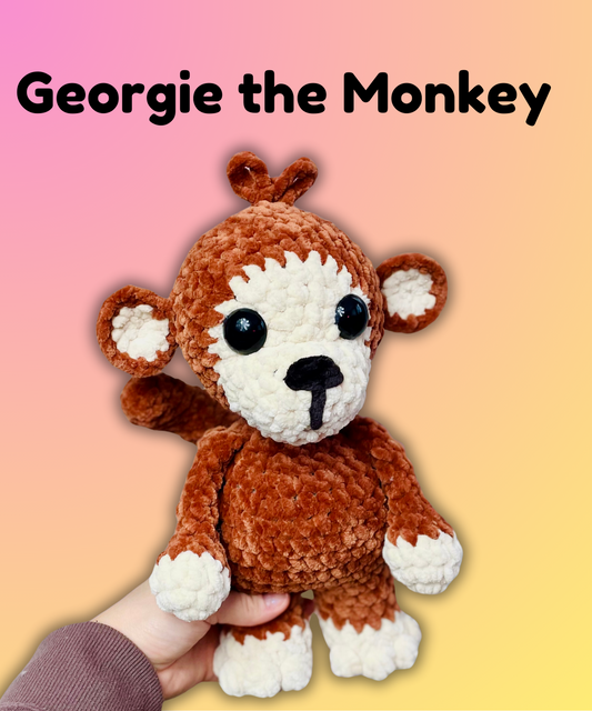 Georgie the Monkey - Crochet Pattern - Digital File ONLY