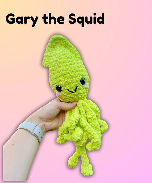 Gary the Squid - Crochet Pattern - Digital File ONLY