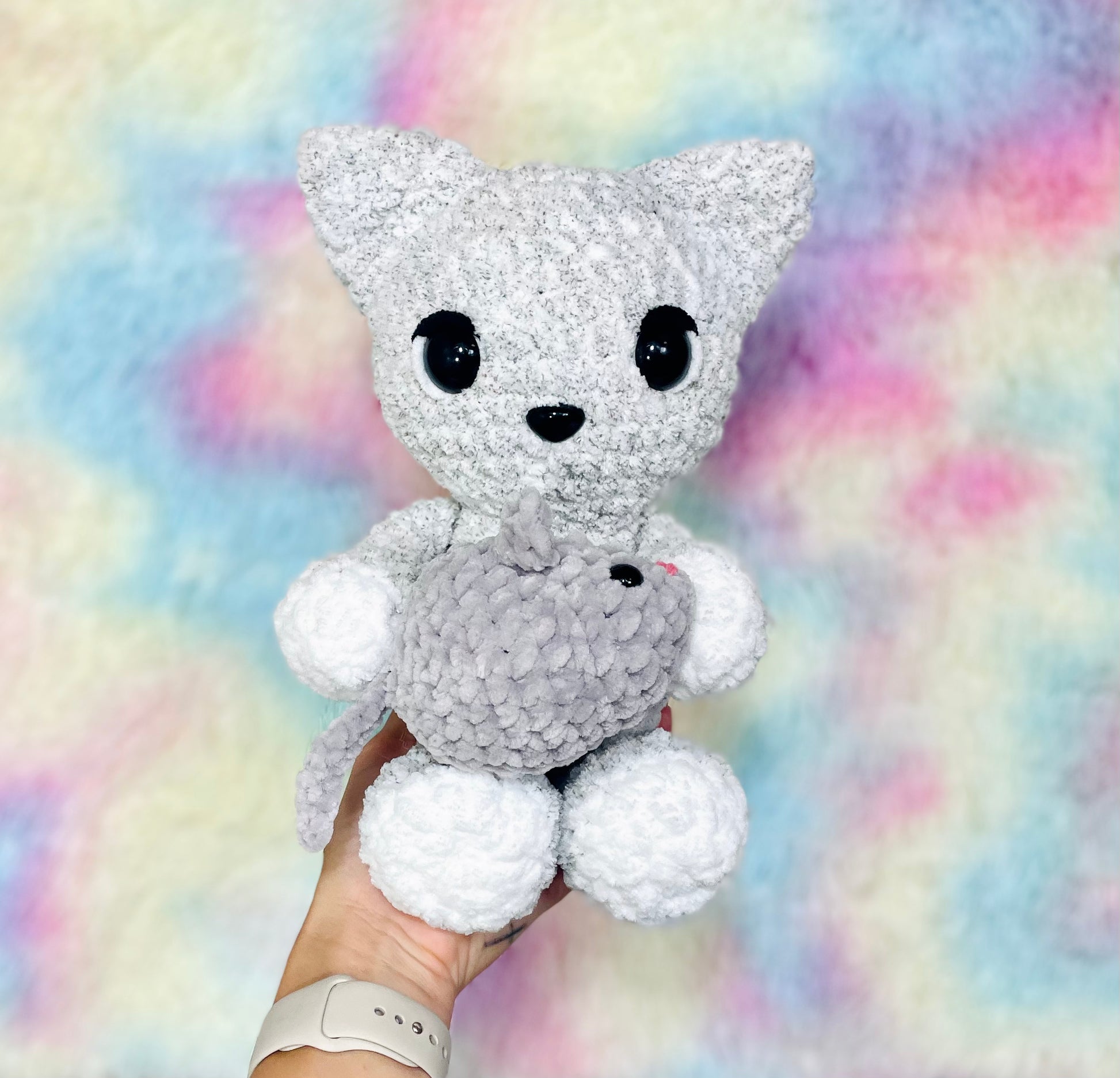 crochet cat and mouse