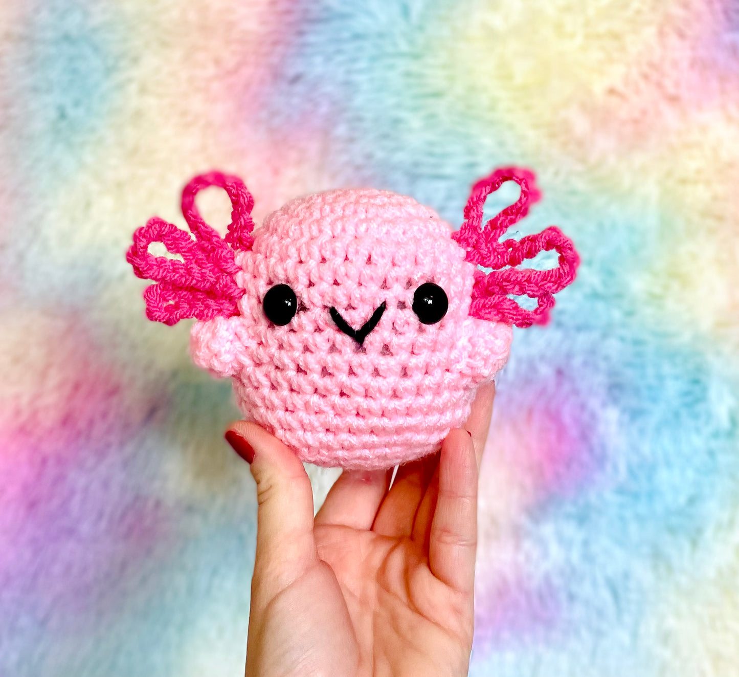  CROCHET BOX Crochet Kit for Beginners: 3 PCS Axolotl