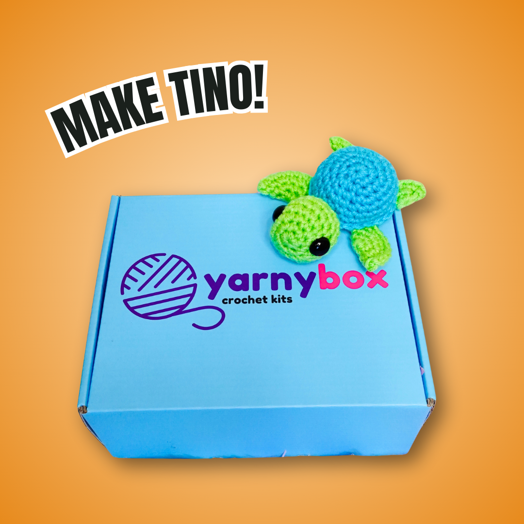 Tino the Turtle Complete Crochet Kit | Beginner friendly