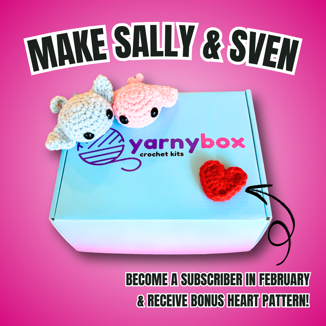 Sally and Sven the Stingrays Complete Crochet Kit | Beginner friendly