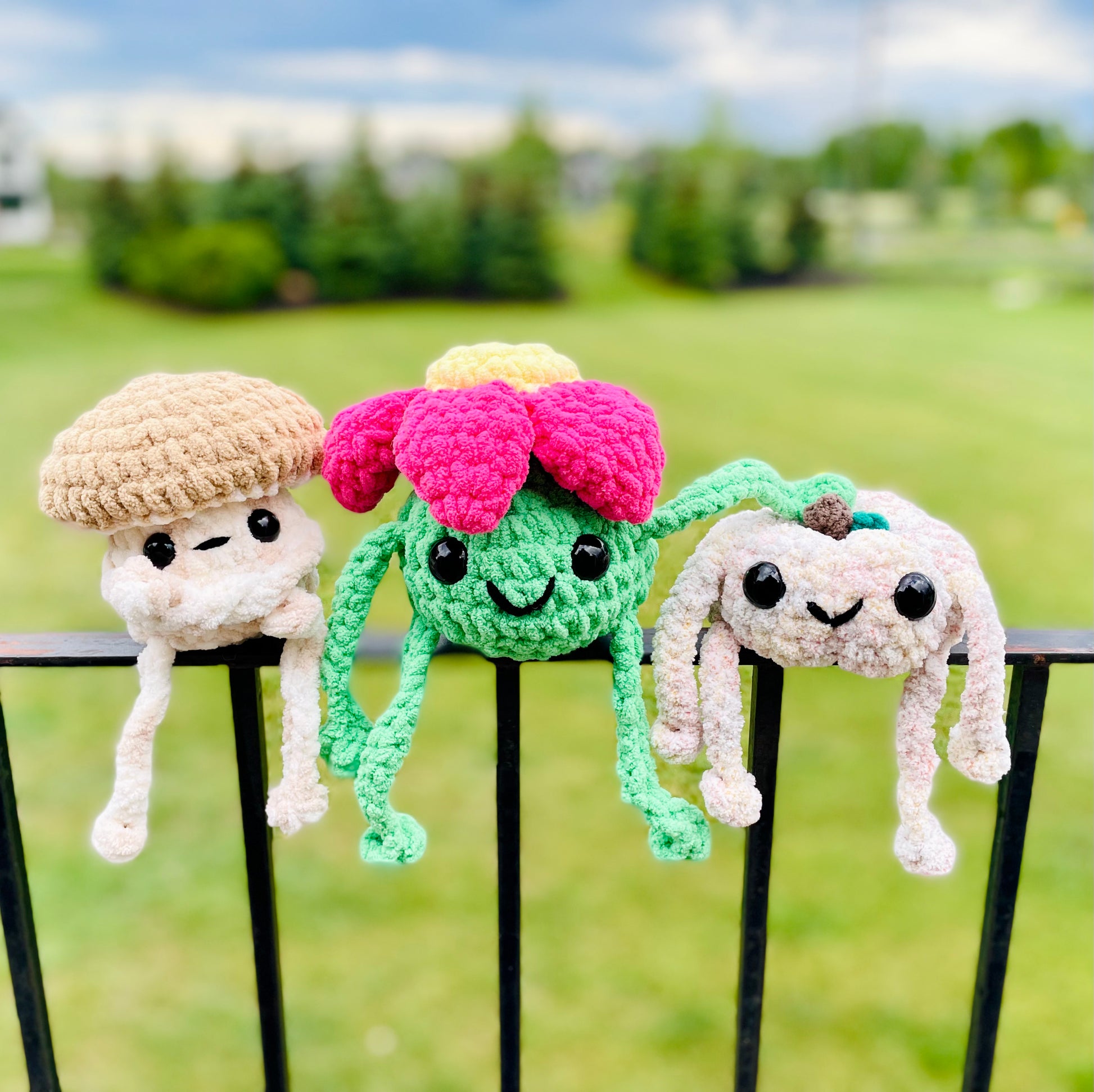 cute lanky crochet veggies