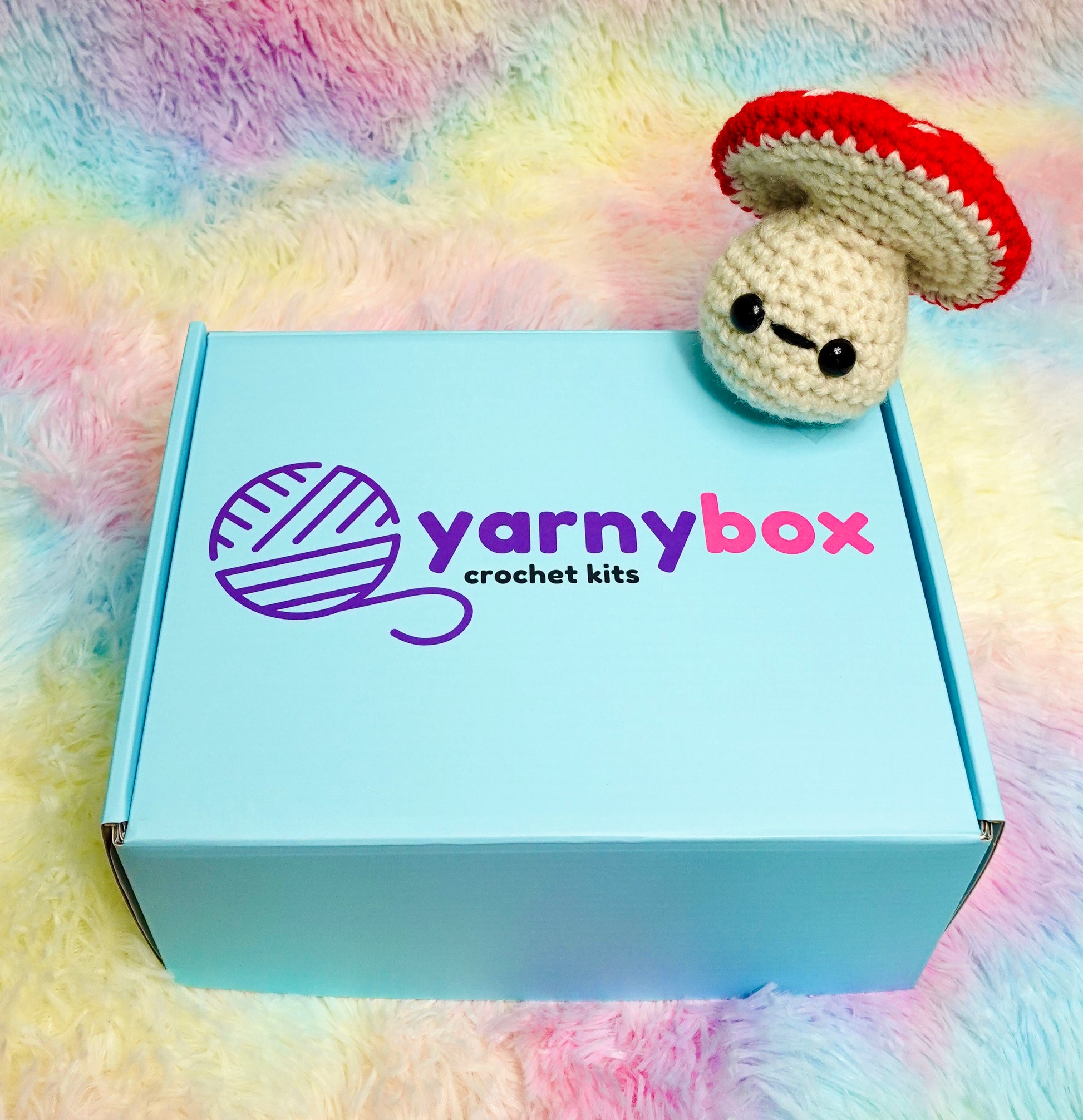 Crochet Kit for Beginners Mini Creative Crochet DIY Mushroom Dog Pengu –  LMKee Crafts